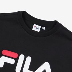 Fila Linear Logo One-on-one Férfi Hoodie Fekete | HU-83721